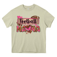 Mossy football nana with leopard Heavy Core Tee - Zillion Design Studio