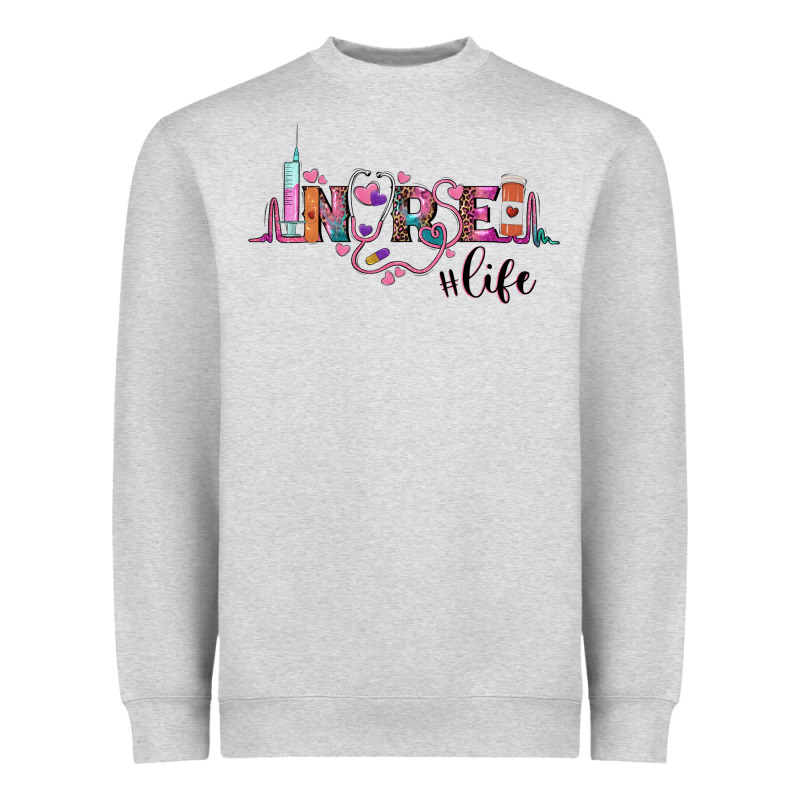 Nurse Life Heavyweight Sweatshirt by BarkalooDesign | Teevron