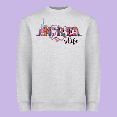Nurse Life Heavyweight Sweatshirt Designed By Barkaloodesign
