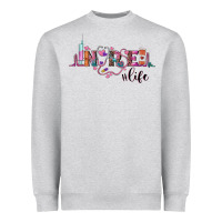 Heather Grey nurse life Heavyweight Sweatshirt - BarkalooDesign