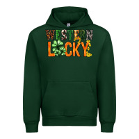 Forest Green Western lucky with clover St. Patricks day Urban Hoodie - HowdyJamesFarm