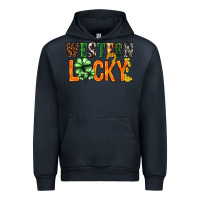Navy Western lucky with clover St. Patricks day Urban Hoodie - HowdyJamesFarm