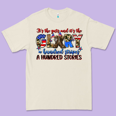It's The Guts And It's The Glory A Hundred Stripes Premium Tee Designed By Zillion Design Studio
