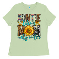 Matcha auntie like a mom only cooler Ladies Tee - Zillion Design Studio