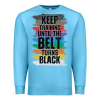 Ocean Blue Black Belt Martial Art Training Karate TaeKwonDo Premium Sweatshirt - Bettercallsaul