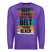 Purple Black Belt Martial Art Training Karate TaeKwonDo Premium Sweatshirt - Bettercallsaul