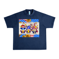 Navy American gnomes Urban Heavy Tee - AdoDesignShop