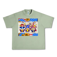 Oil Green American gnomes Urban Heavy Tee - AdoDesignShop