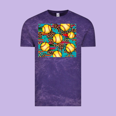 Softball Vintage Tee Designed By Artiststas