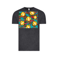 Vintage Black softball Vintage Tee - Artiststas
