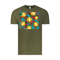 Vintage Olive softball Vintage Tee - Artiststas