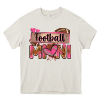 Cream football mini with leopard Heavy Core Tee - Zillion Design Studio