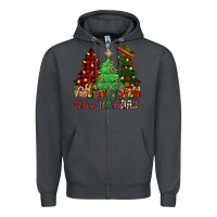 Smoke Feliz Navidad Zipper Hoodie - NancyCooperArtShop