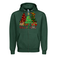 Sports Green Feliz Navidad Zipper Hoodie - NancyCooperArtShop