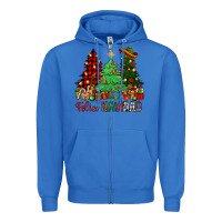 True Royal Feliz Navidad Zipper Hoodie - NancyCooperArtShop