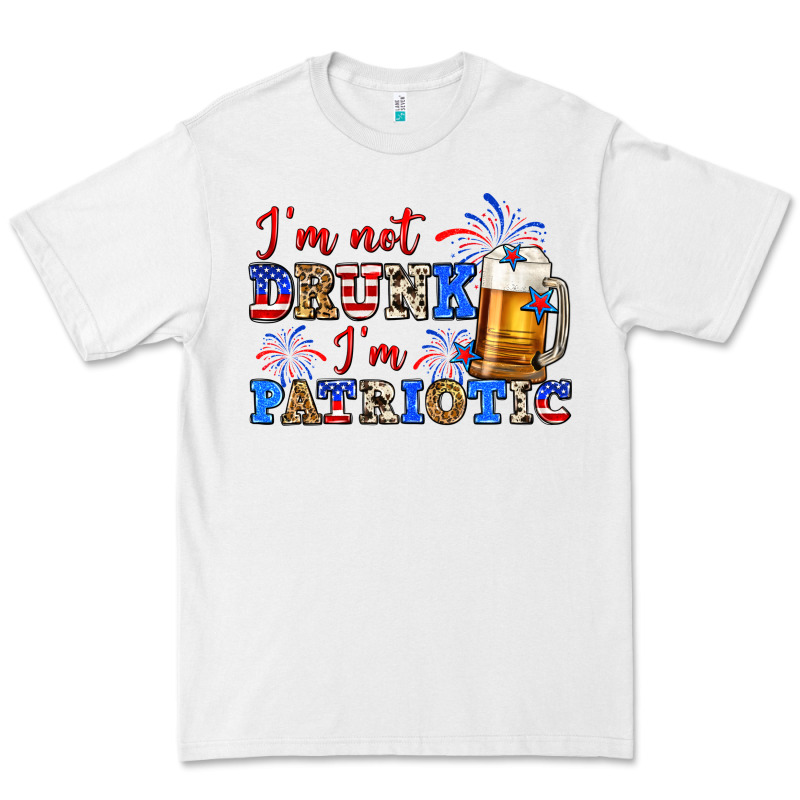I'm Not Drunk I'm Patriotic Zillion Premium Tee by Zillion Design Studio | Teevron