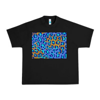 Black leopard background turquoise and gold 3200x2400 Urban Heavy Tee - AdoDesignShop