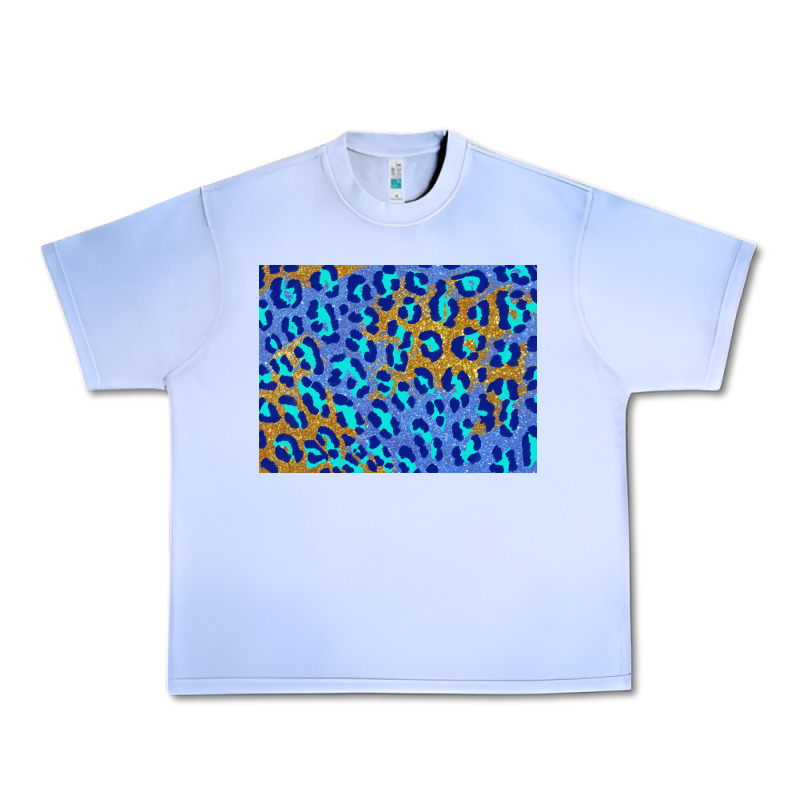 Leopard Background Turquoise And Gold 3200x2400 Urban Heavy Tee by AdoDesignShop | Teevron