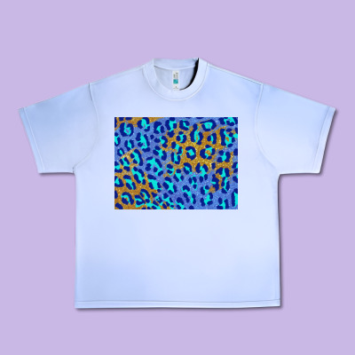 Leopard Background Turquoise And Gold 3200x2400 Urban Heavy Tee Designed By Adodesignshop