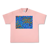 Salmon leopard background turquoise and gold 3200x2400 Urban Heavy Tee - AdoDesignShop