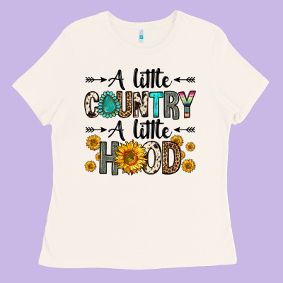 A Little Country A Little Hood Ladies Tee Designed By Zillion Design Studio