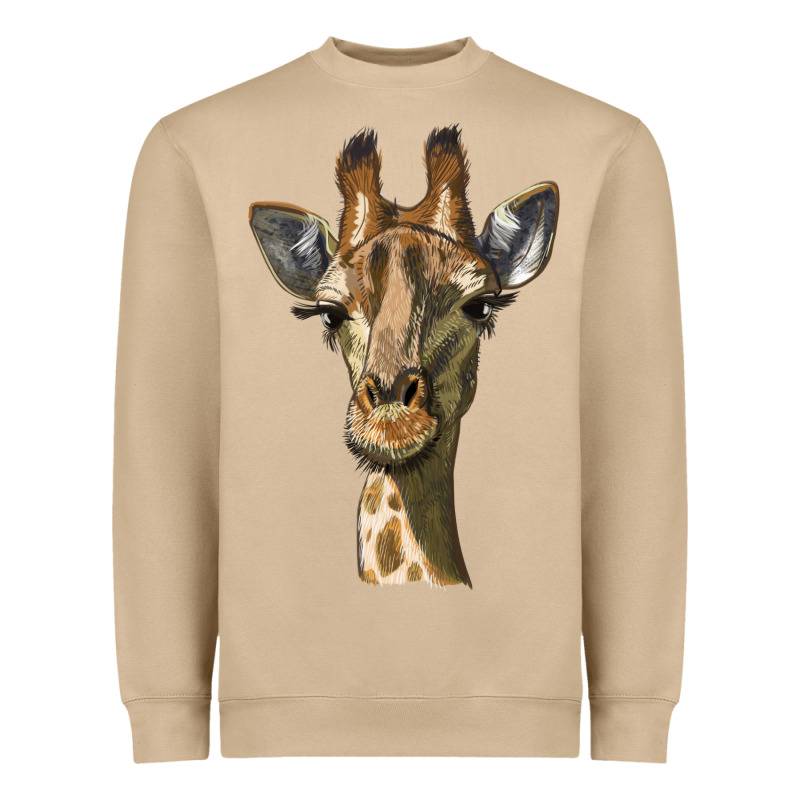 Giraffe Head Heavyweight Sweatshirt by LillyAllenDesigns | Teevron