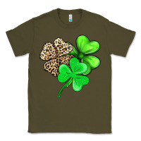 Army Green three clover Classic Tee - AdoDesignShop