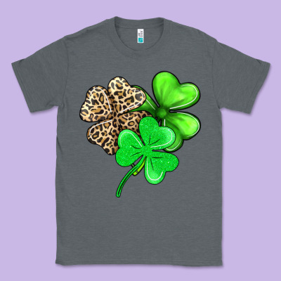 Three Clover Classic Tee Designed By Adodesignshop