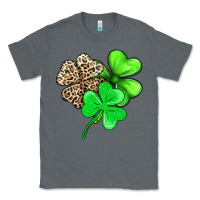 Charcoal Heather three clover Classic Tee - AdoDesignShop
