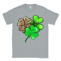 Heather Grey three clover Classic Tee - AdoDesignShop