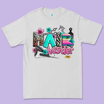 Hair Hustler Premium Tee Designed By Adodesignshop