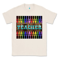 Natural Teacher Crayons Classic Tee - LillyAllenDesigns