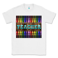 White Teacher Crayons Classic Tee - LillyAllenDesigns