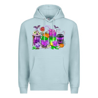 Blue Mist Halloween Coffee Cups Premium Hoodie - texasbilliewilder
