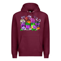 Halloween Coffee Cups Premium Hoodie | Teevron