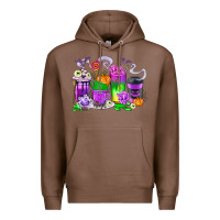 Chestnut Halloween Coffee Cups Premium Hoodie - texasbilliewilder