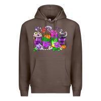 Coffee Halloween Coffee Cups Premium Hoodie - texasbilliewilder