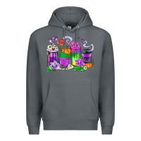 Rock Halloween Coffee Cups Premium Hoodie - texasbilliewilder