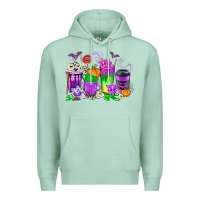 Seafoam Halloween Coffee Cups Premium Hoodie - texasbilliewilder
