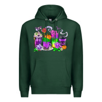 Sports Green Halloween Coffee Cups Premium Hoodie - texasbilliewilder