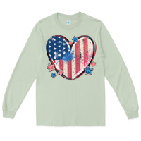 Matcha usa heart Long Sleeve Tee - MaliasSmallBusiness
