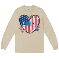 Mushroom usa heart Long Sleeve Tee - MaliasSmallBusiness