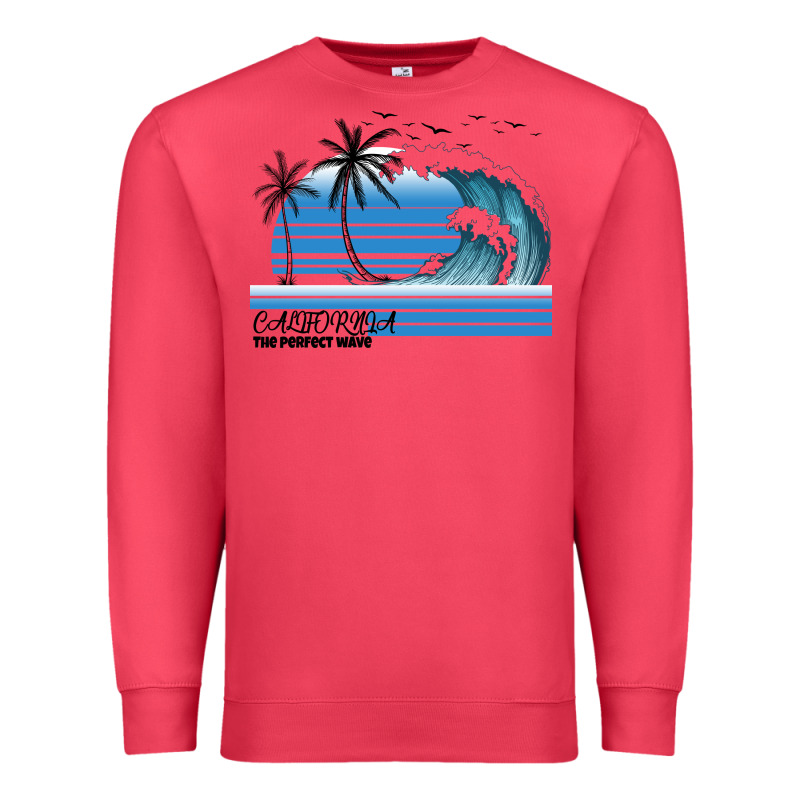 California The Perfect Wave Premium Sweatshirt by Bettercallsaul | Teevron