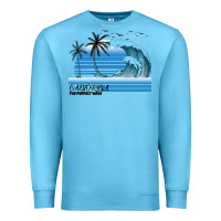 Ocean Blue California The Perfect Wave Premium Sweatshirt - Bettercallsaul