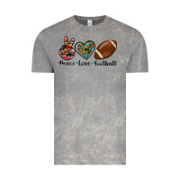 Cloud Rock peace love football Vintage Tee - Artiststas