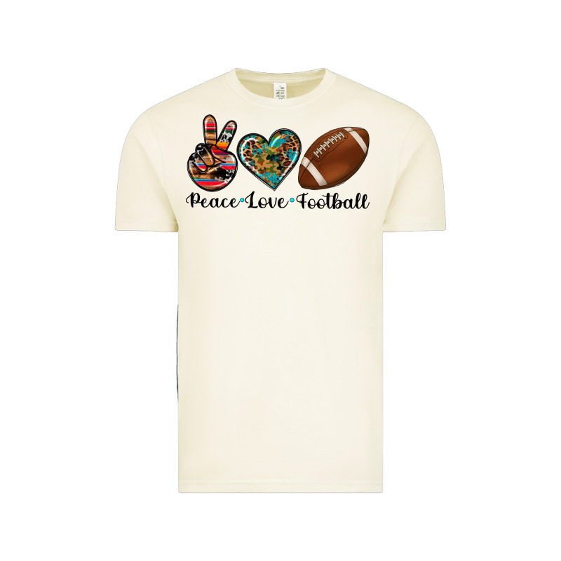 Peace Love Football Vintage Tee by Artiststas | Teevron