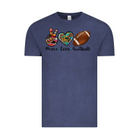 Vintage Denim peace love football Vintage Tee - Artiststas