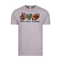 Vintage Zinc peace love football Vintage Tee - Artiststas