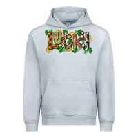 Heather Grey Western lucky St. Patrick's Day Urban Hoodie - CowGirlArtShop