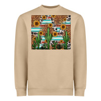 Mushroom western cactus and sunflowers Heavyweight Sweatshirt - Jasminsmagicworld